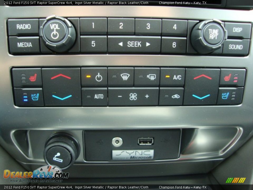 Controls of 2012 Ford F150 SVT Raptor SuperCrew 4x4 Photo #35