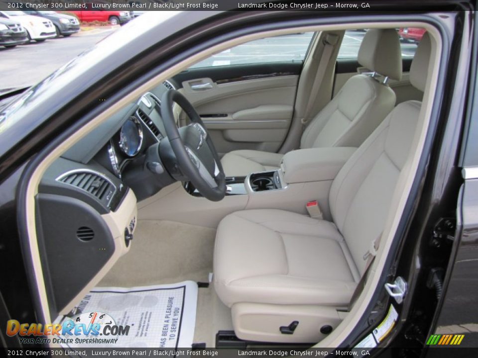 Black/Light Frost Beige Interior - 2012 Chrysler 300 Limited Photo #6