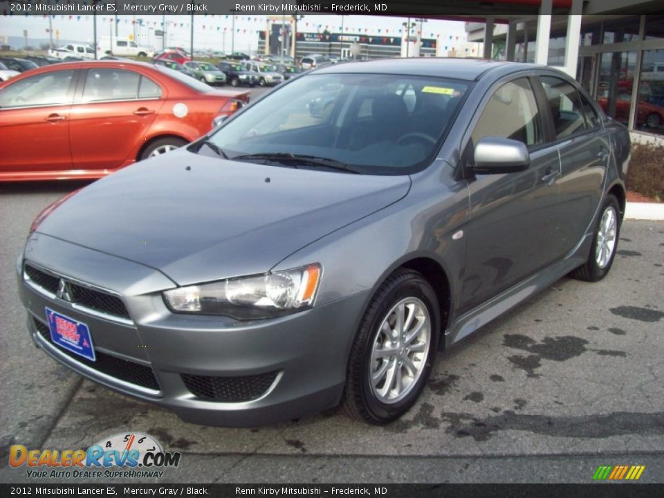 2012 Mitsubishi Lancer ES Mercury Gray / Black Photo #1