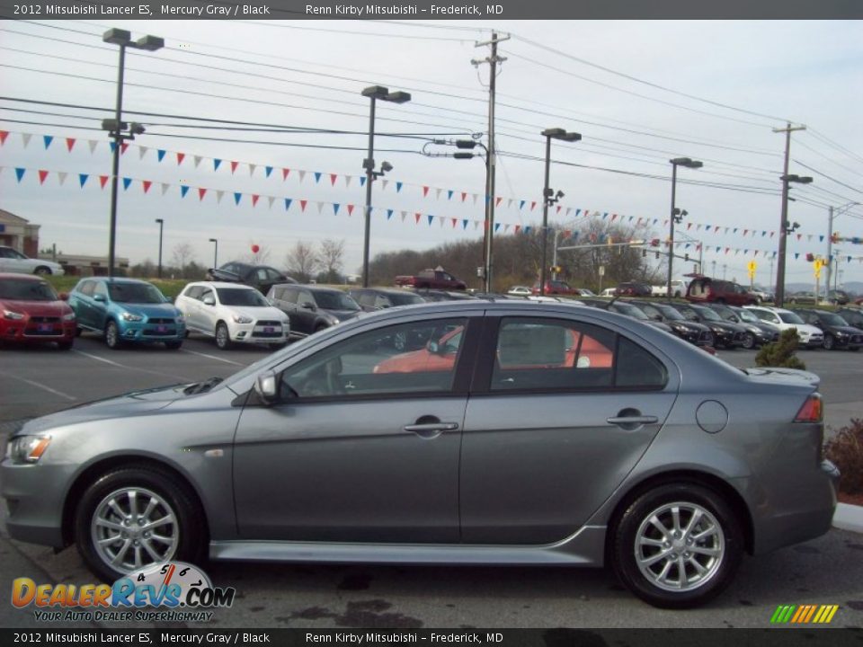 2012 Mitsubishi Lancer ES Mercury Gray / Black Photo #2