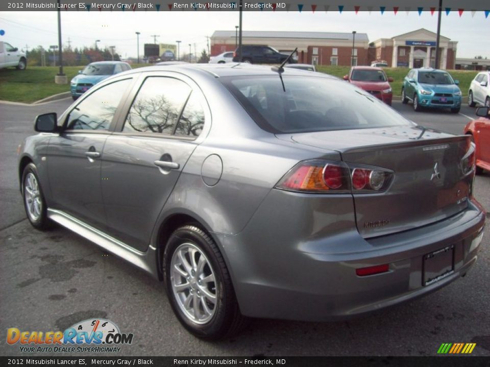2012 Mitsubishi Lancer ES Mercury Gray / Black Photo #3