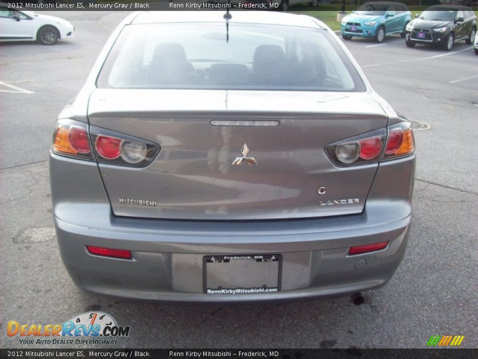 2012 Mitsubishi Lancer ES Mercury Gray / Black Photo #4