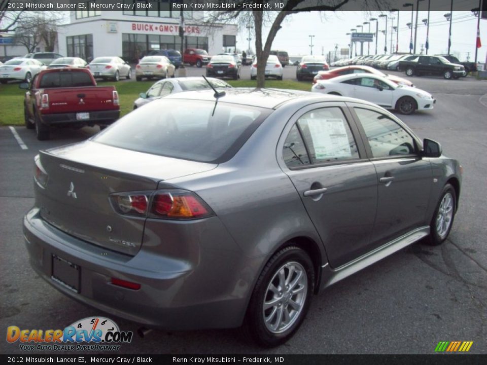 2012 Mitsubishi Lancer ES Mercury Gray / Black Photo #5