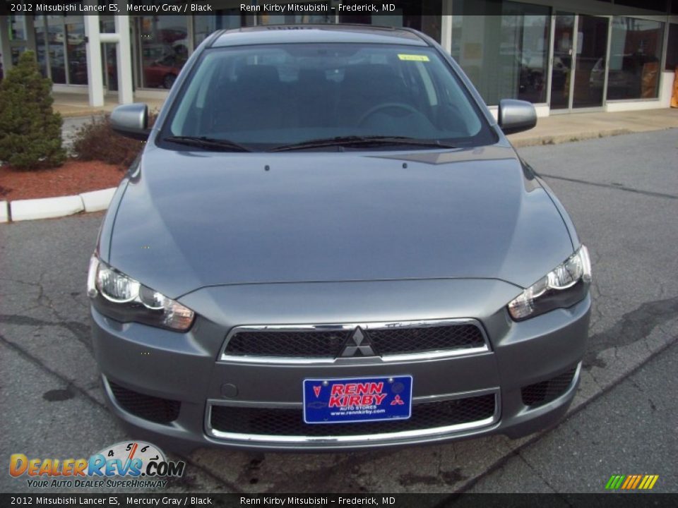 2012 Mitsubishi Lancer ES Mercury Gray / Black Photo #8