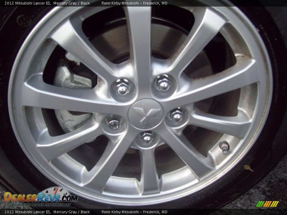 2012 Mitsubishi Lancer ES Mercury Gray / Black Photo #9