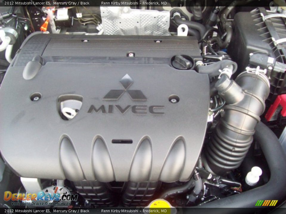 2012 Mitsubishi Lancer ES Mercury Gray / Black Photo #10