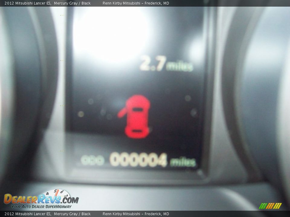 2012 Mitsubishi Lancer ES Mercury Gray / Black Photo #12