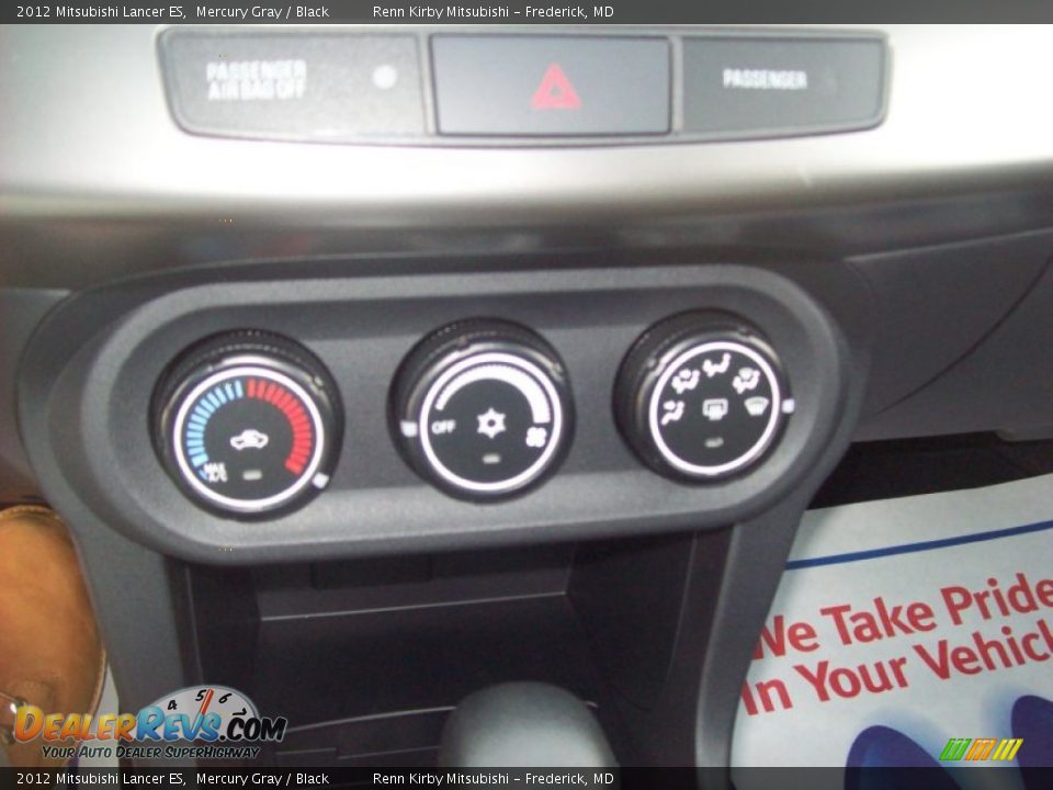 2012 Mitsubishi Lancer ES Mercury Gray / Black Photo #13