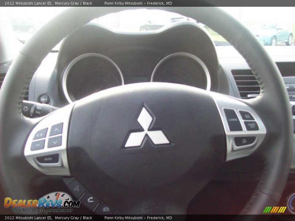 2012 Mitsubishi Lancer ES Mercury Gray / Black Photo #16