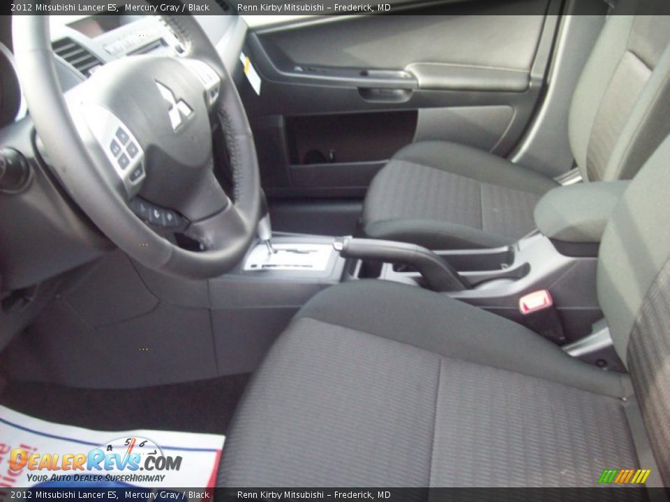 2012 Mitsubishi Lancer ES Mercury Gray / Black Photo #18