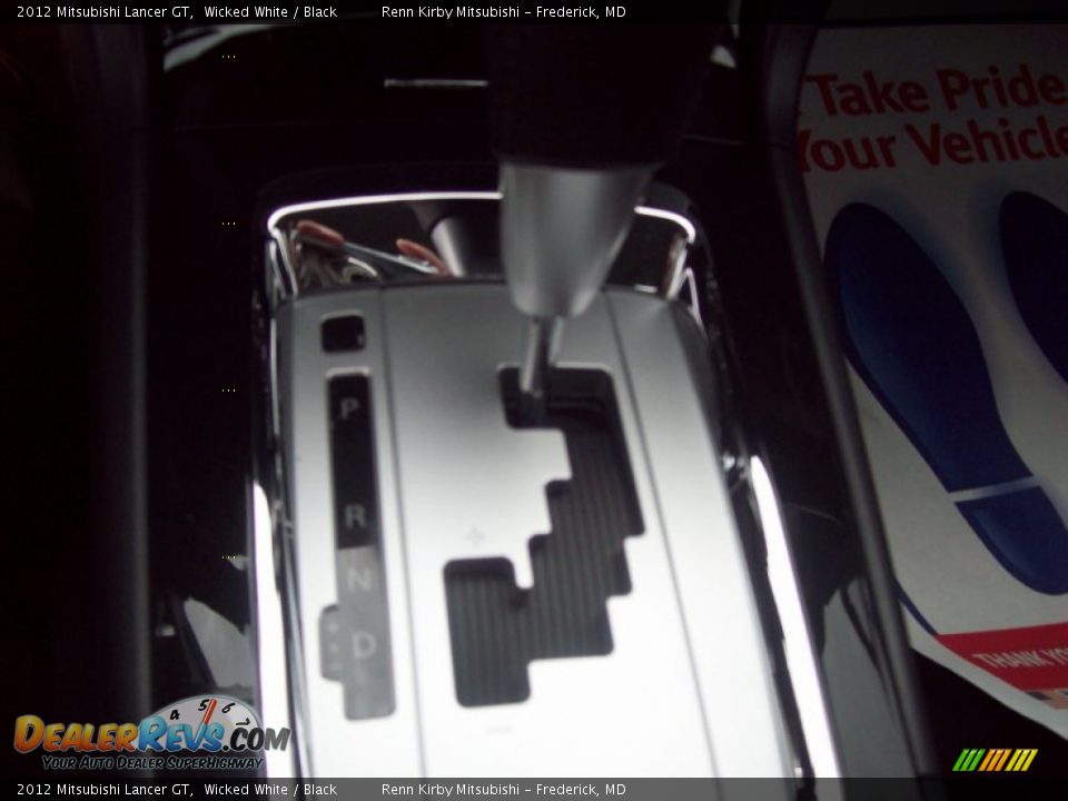 2012 Mitsubishi Lancer GT Wicked White / Black Photo #18