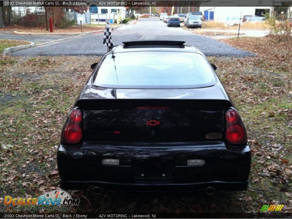 2002 Chevrolet Monte Carlo SS Black / Ebony Photo #6