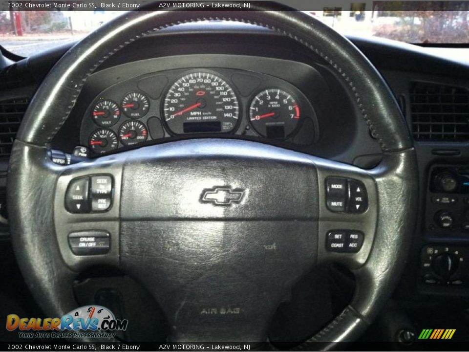 2002 Chevrolet Monte Carlo SS Black / Ebony Photo #25