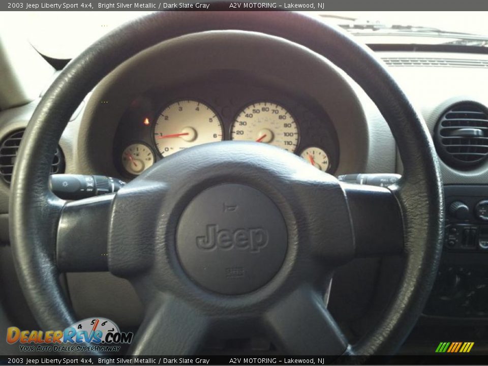 2003 Jeep Liberty Sport 4x4 Bright Silver Metallic / Dark Slate Gray Photo #23