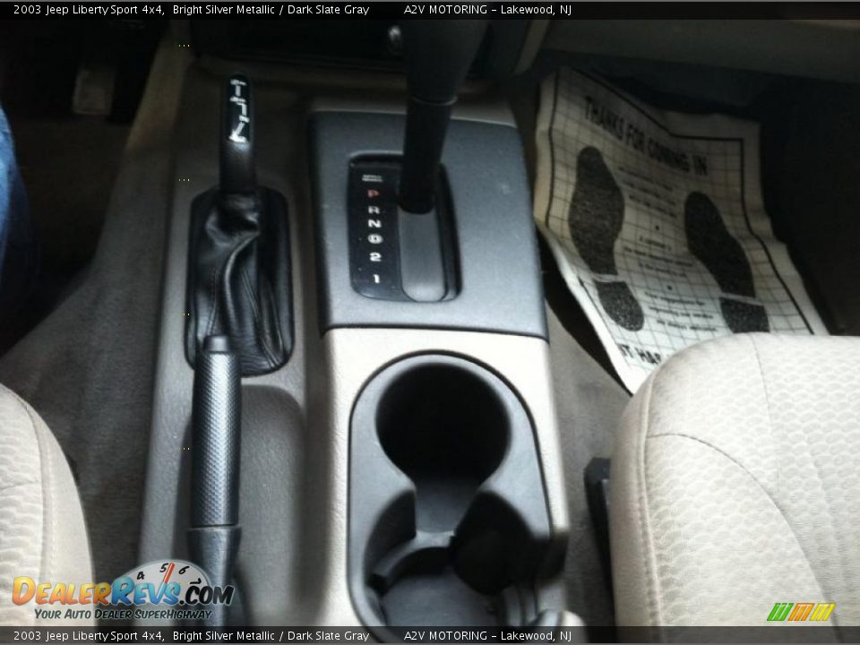 2003 Jeep Liberty Sport 4x4 Bright Silver Metallic / Dark Slate Gray Photo #29