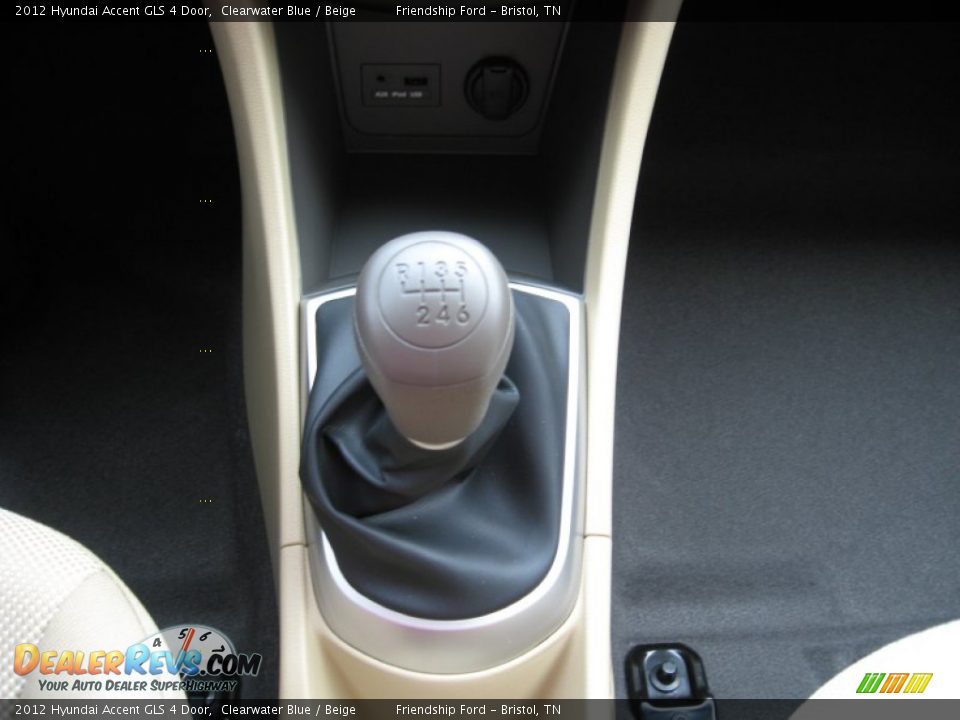 2012 Hyundai Accent GLS 4 Door Clearwater Blue / Beige Photo #25