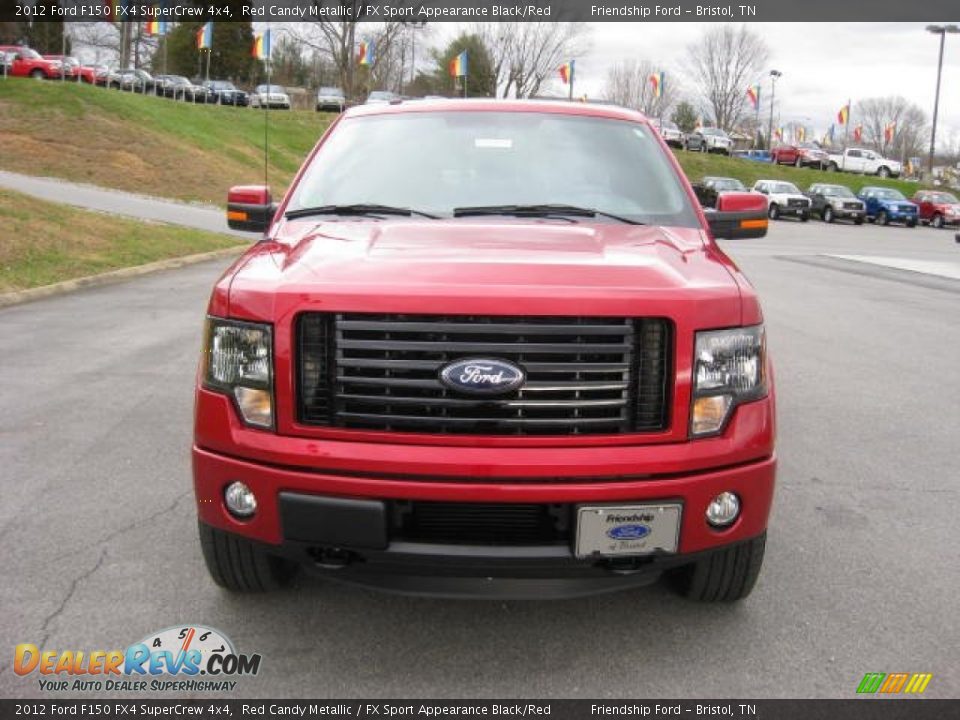 2012 Ford F150 FX4 SuperCrew 4x4 Red Candy Metallic / FX Sport Appearance Black/Red Photo #4