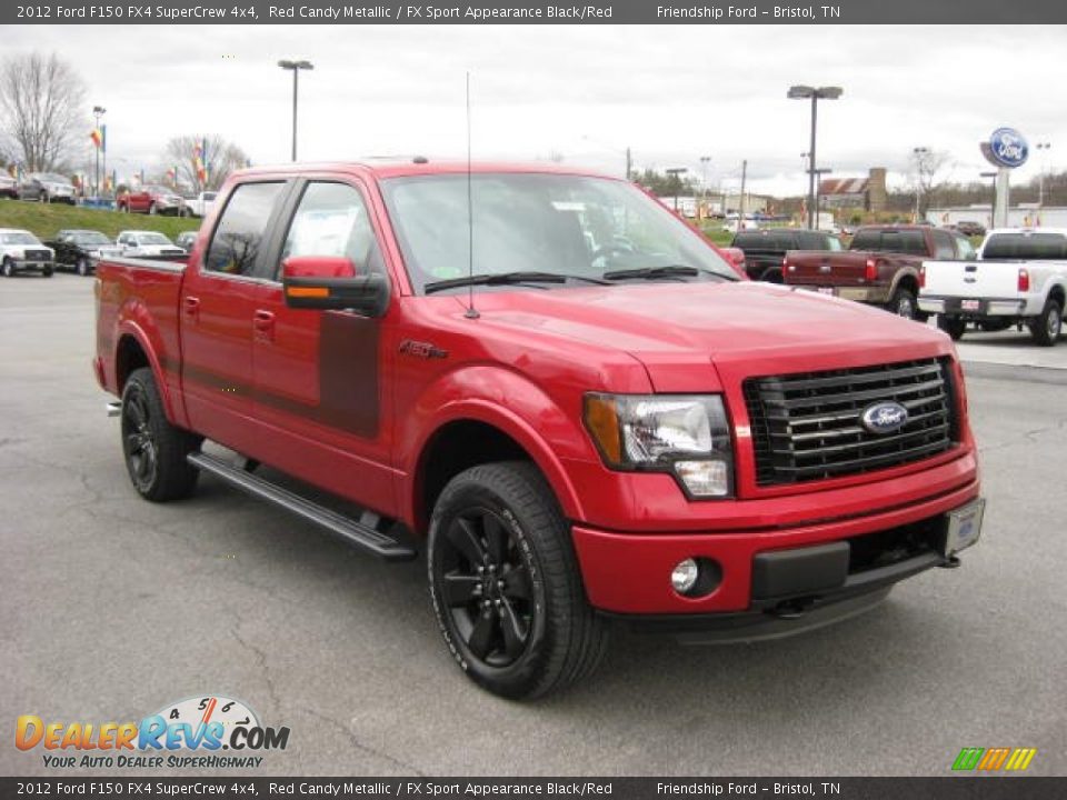 2012 Ford F150 FX4 SuperCrew 4x4 Red Candy Metallic / FX Sport Appearance Black/Red Photo #5