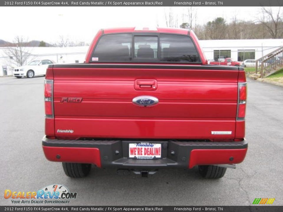 2012 Ford F150 FX4 SuperCrew 4x4 Red Candy Metallic / FX Sport Appearance Black/Red Photo #8