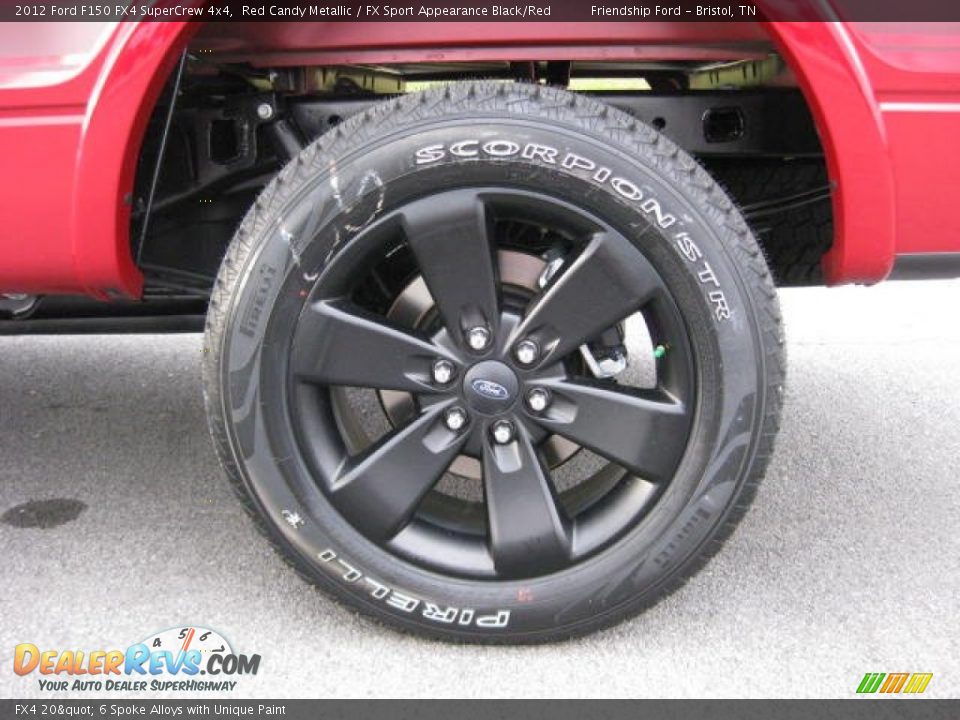 FX4 20" 6 Spoke Alloys with Unique Paint - 2012 Ford F150