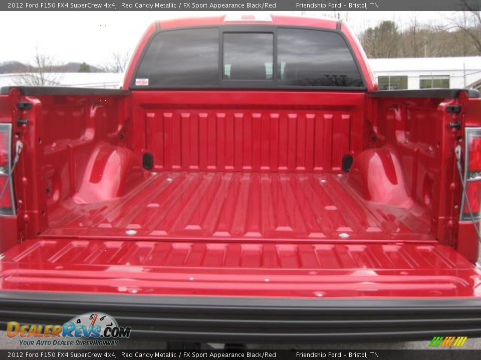 2012 Ford F150 FX4 SuperCrew 4x4 Red Candy Metallic / FX Sport Appearance Black/Red Photo #11