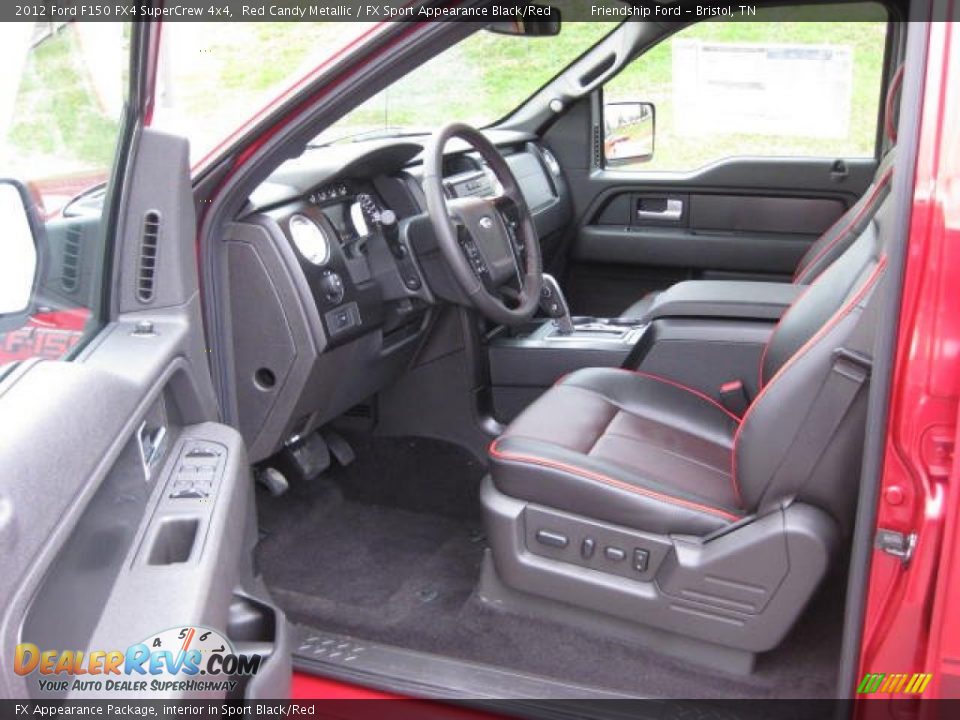 FX Appearance Package, interior in Sport Black/Red - 2012 Ford F150