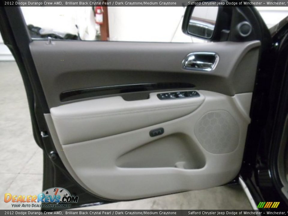 2012 Dodge Durango Crew AWD Brilliant Black Crystal Pearl / Dark Graystone/Medium Graystone Photo #9