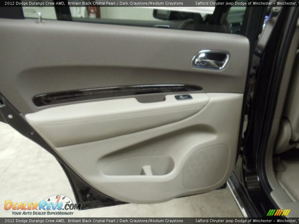 2012 Dodge Durango Crew AWD Brilliant Black Crystal Pearl / Dark Graystone/Medium Graystone Photo #10