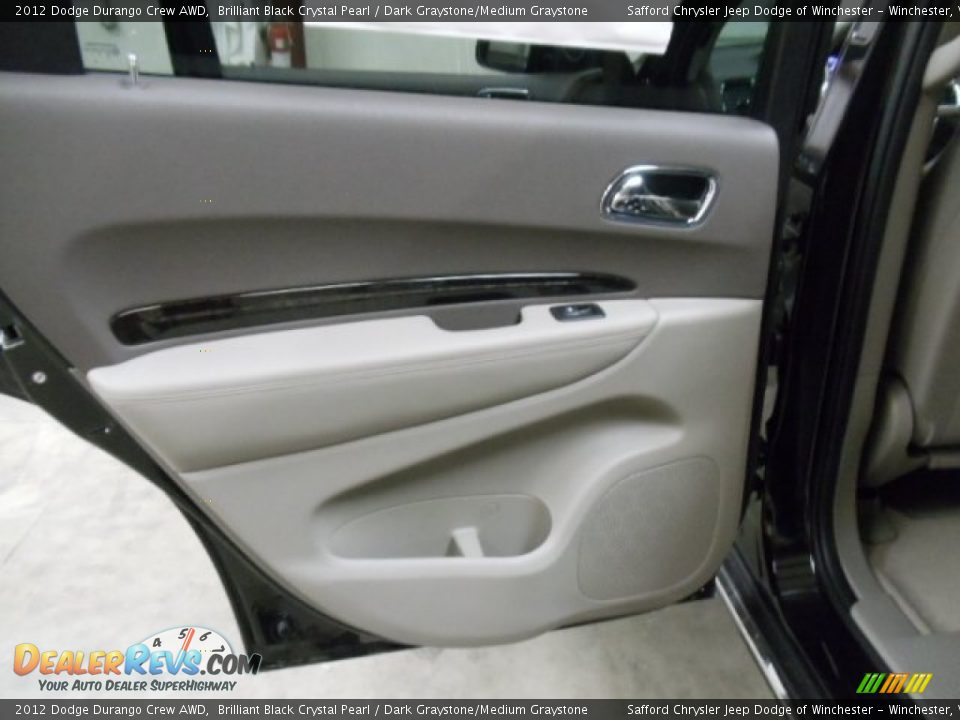 2012 Dodge Durango Crew AWD Brilliant Black Crystal Pearl / Dark Graystone/Medium Graystone Photo #12