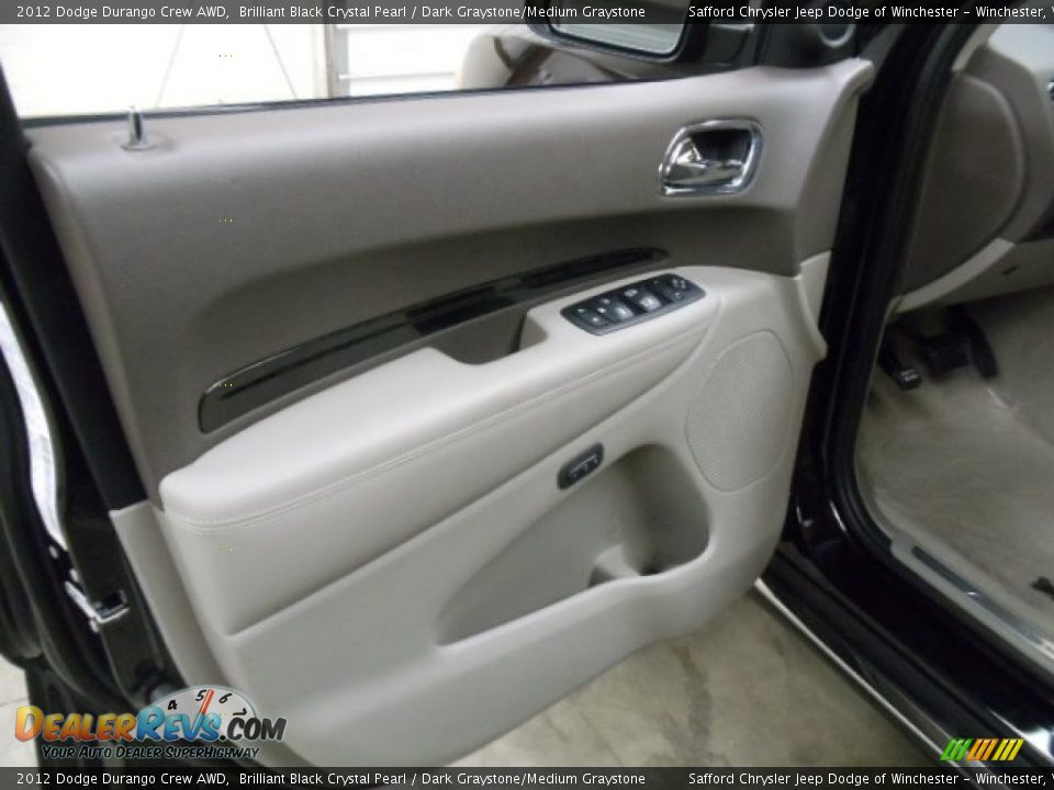 2012 Dodge Durango Crew AWD Brilliant Black Crystal Pearl / Dark Graystone/Medium Graystone Photo #13
