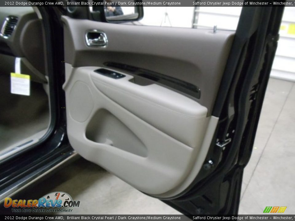 2012 Dodge Durango Crew AWD Brilliant Black Crystal Pearl / Dark Graystone/Medium Graystone Photo #14