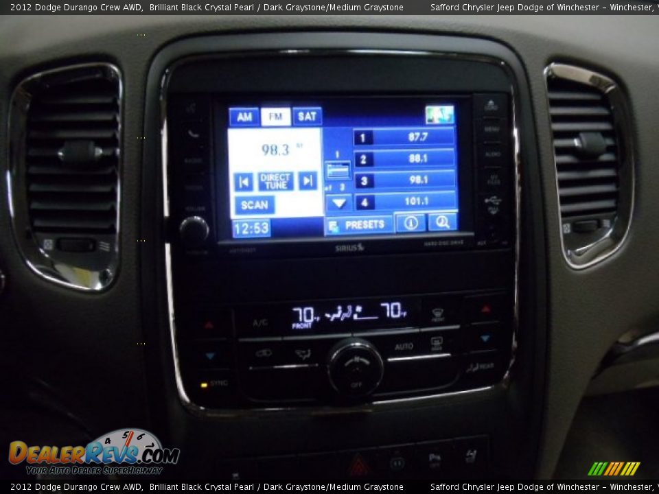 2012 Dodge Durango Crew AWD Brilliant Black Crystal Pearl / Dark Graystone/Medium Graystone Photo #16