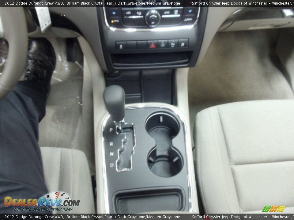 2012 Dodge Durango Crew AWD Brilliant Black Crystal Pearl / Dark Graystone/Medium Graystone Photo #17