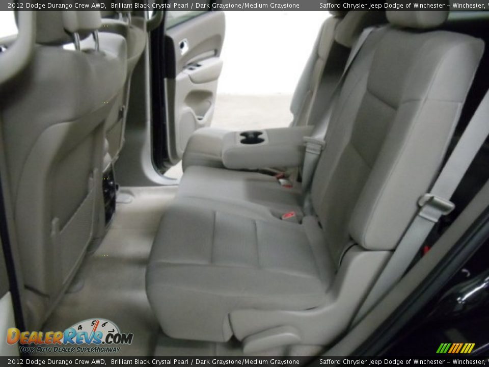 2012 Dodge Durango Crew AWD Brilliant Black Crystal Pearl / Dark Graystone/Medium Graystone Photo #22