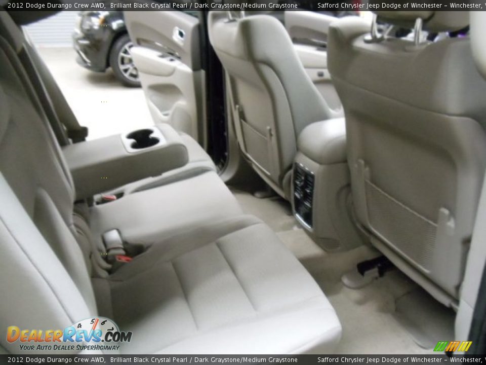 2012 Dodge Durango Crew AWD Brilliant Black Crystal Pearl / Dark Graystone/Medium Graystone Photo #25