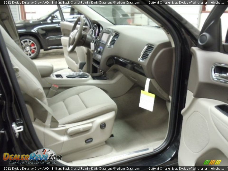 2012 Dodge Durango Crew AWD Brilliant Black Crystal Pearl / Dark Graystone/Medium Graystone Photo #26