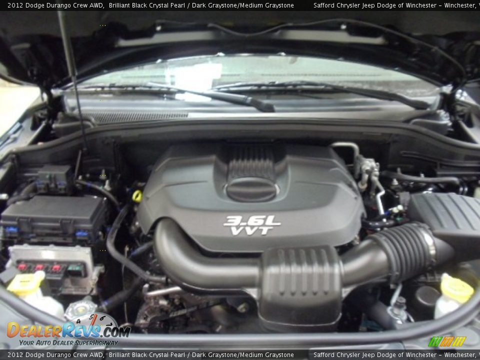 2012 Dodge Durango Crew AWD Brilliant Black Crystal Pearl / Dark Graystone/Medium Graystone Photo #30