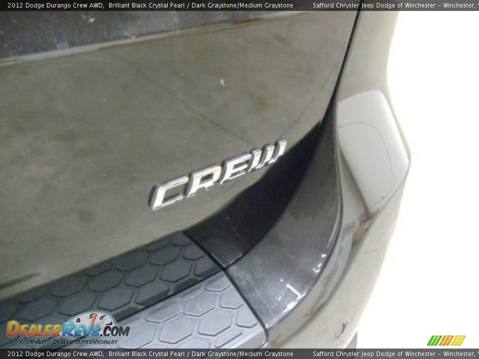 2012 Dodge Durango Crew AWD Brilliant Black Crystal Pearl / Dark Graystone/Medium Graystone Photo #33
