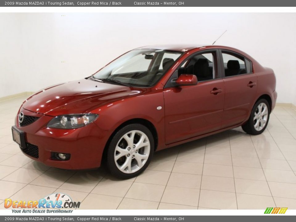 2009 Mazda MAZDA3 i Touring Sedan Copper Red Mica / Black Photo #3
