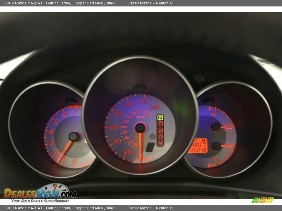 2009 Mazda MAZDA3 i Touring Sedan Copper Red Mica / Black Photo #7