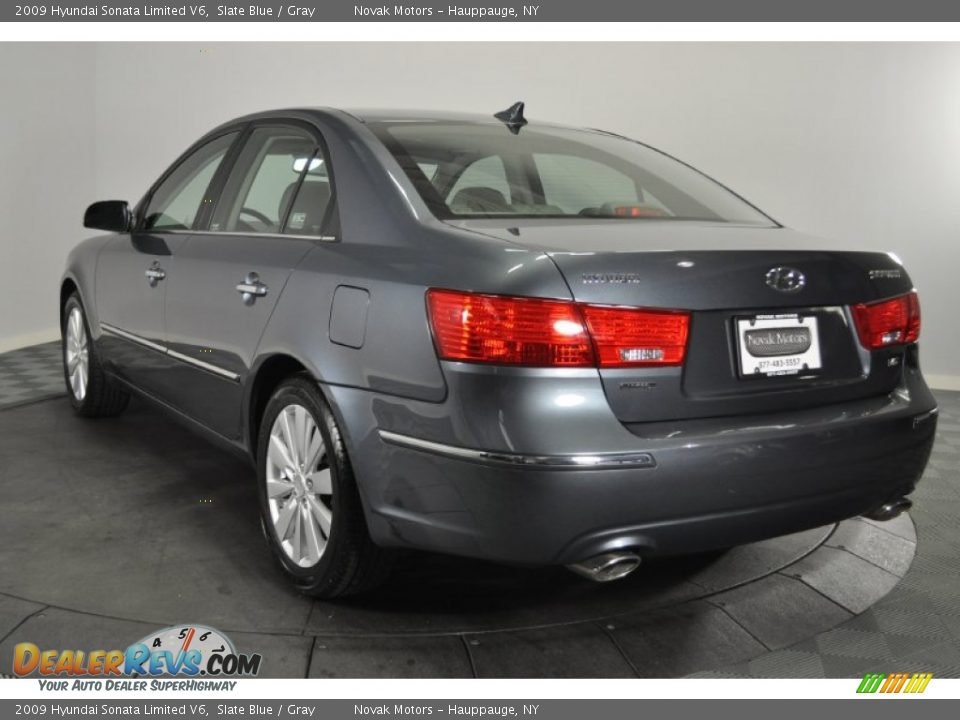 2009 Hyundai Sonata Limited V6 Slate Blue / Gray Photo #3