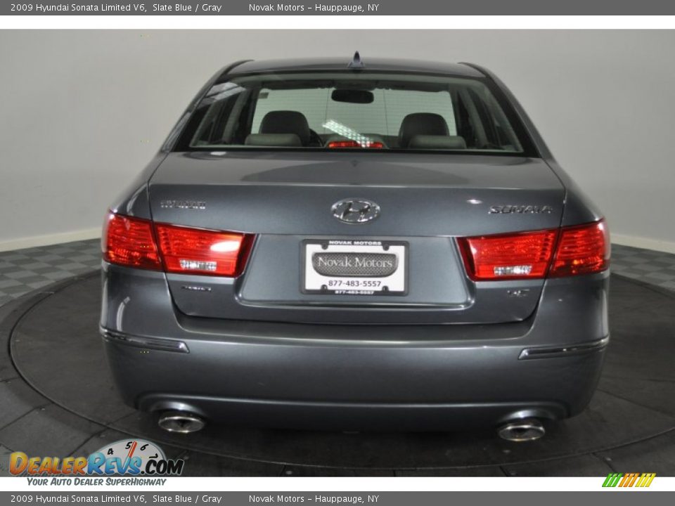 2009 Hyundai Sonata Limited V6 Slate Blue / Gray Photo #4