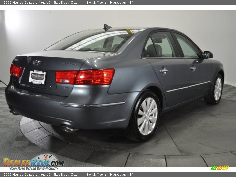 2009 Hyundai Sonata Limited V6 Slate Blue / Gray Photo #5