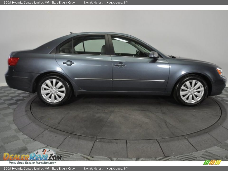 2009 Hyundai Sonata Limited V6 Slate Blue / Gray Photo #6