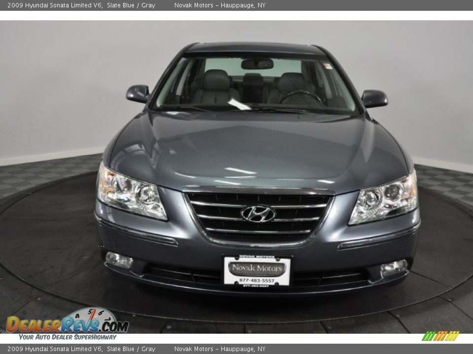 2009 Hyundai Sonata Limited V6 Slate Blue / Gray Photo #8