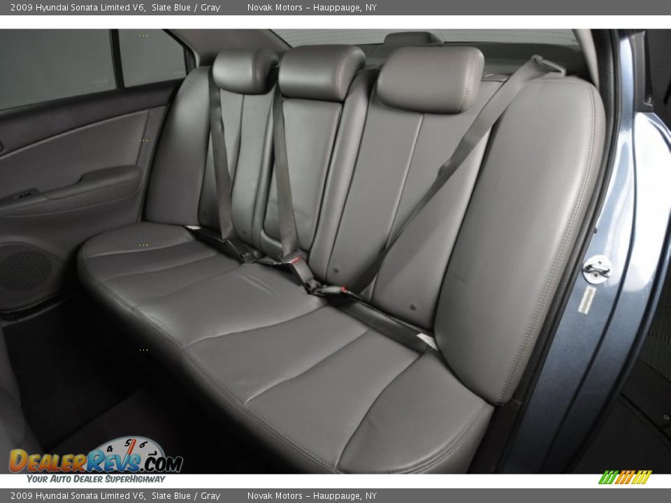 2009 Hyundai Sonata Limited V6 Slate Blue / Gray Photo #18