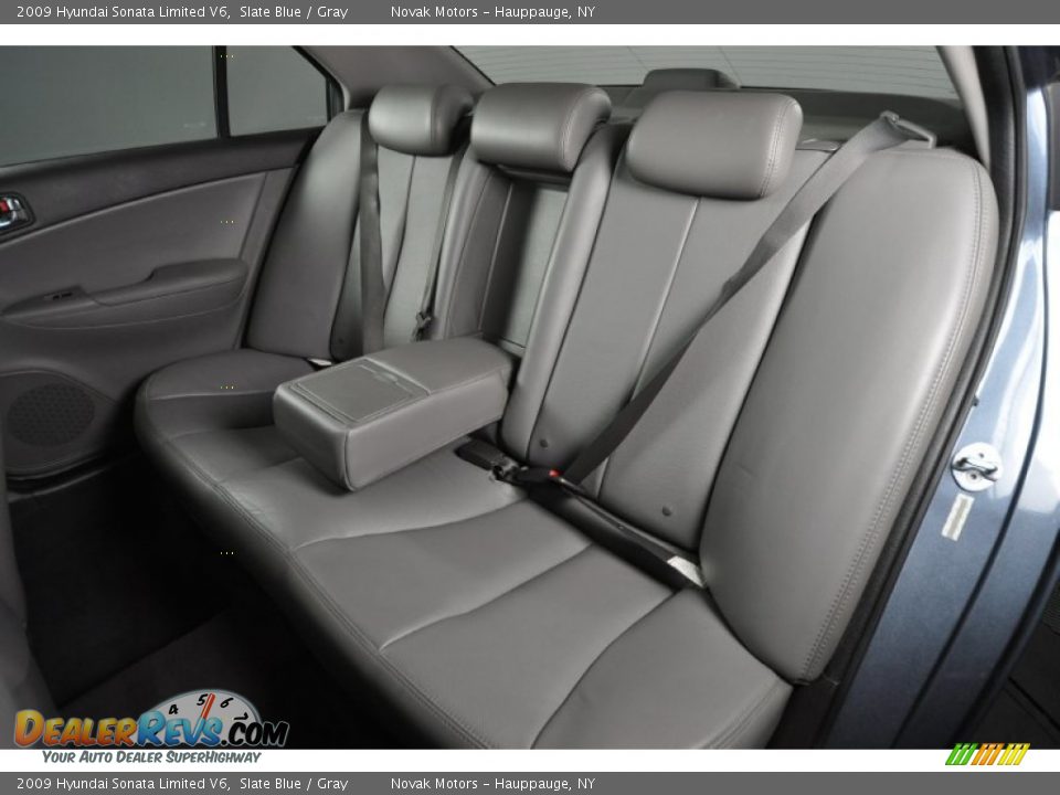 2009 Hyundai Sonata Limited V6 Slate Blue / Gray Photo #19