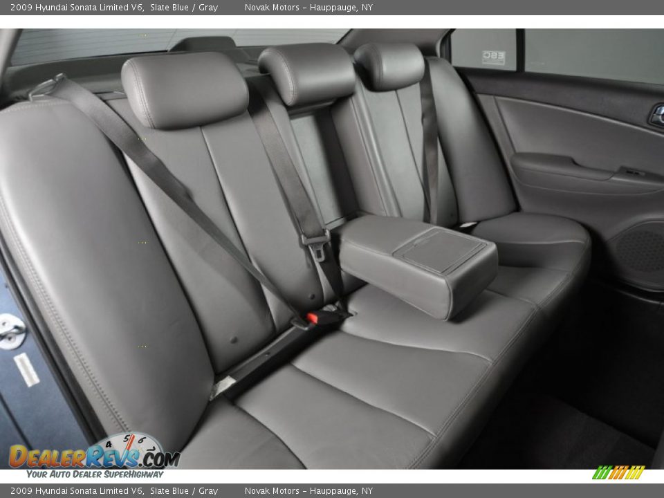 2009 Hyundai Sonata Limited V6 Slate Blue / Gray Photo #24