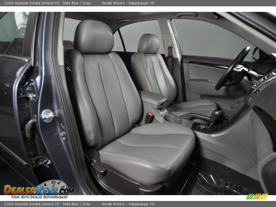 2009 Hyundai Sonata Limited V6 Slate Blue / Gray Photo #27