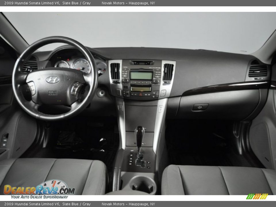 2009 Hyundai Sonata Limited V6 Slate Blue / Gray Photo #29